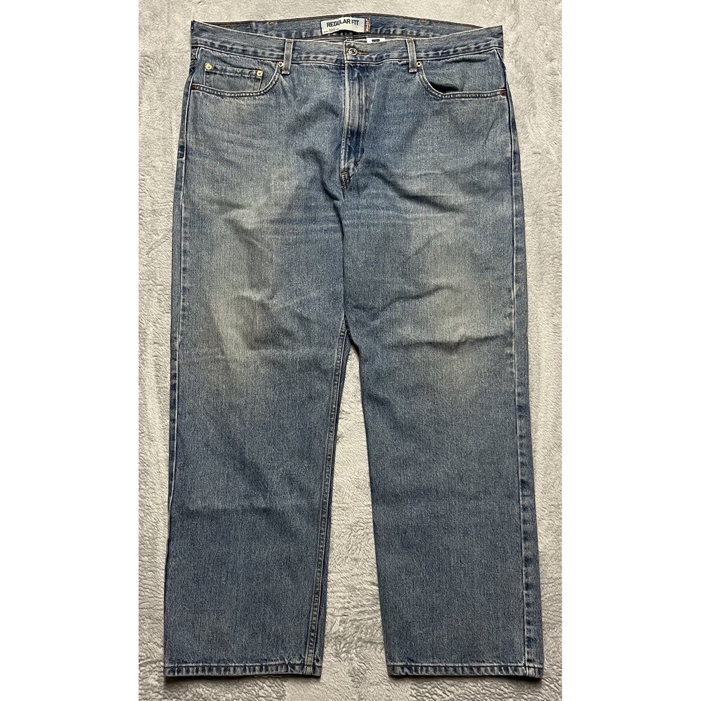 Levis 505 Jeans Mens 40x30* Blue Denim Straight Regular Fit High Rise Casual